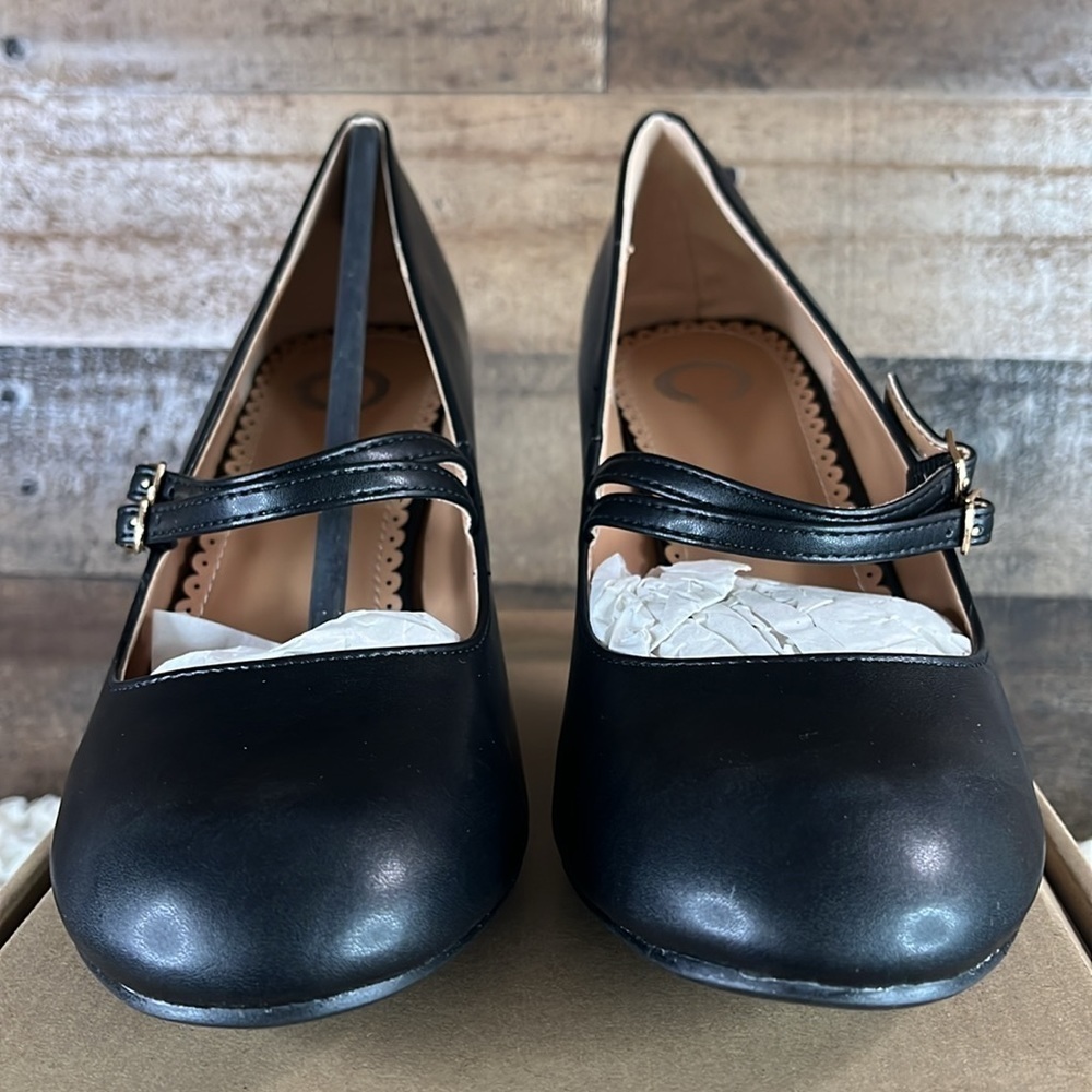 JOURNEE COLLECTION Windy Mary Jane Pumps Black - Size 10 - Picture 2 of 10